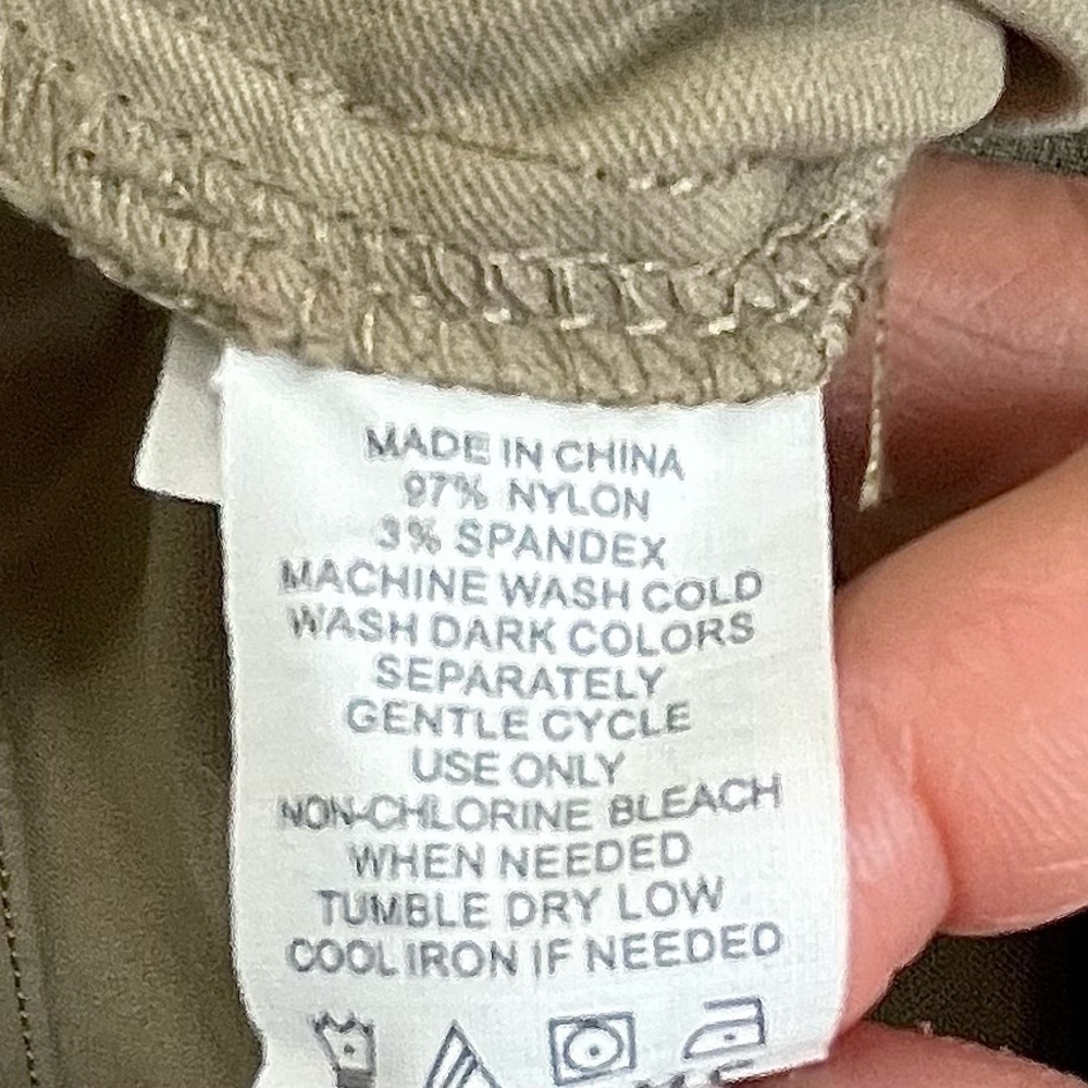 Prana Monarch Convertible Nylon Pants Khaki Hiking Camping Outdoors Stretch Sz 8 - Picture 15 of 15